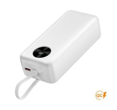 Повербанк BengMax 30000 mAh 22,5W білий 8094 фото