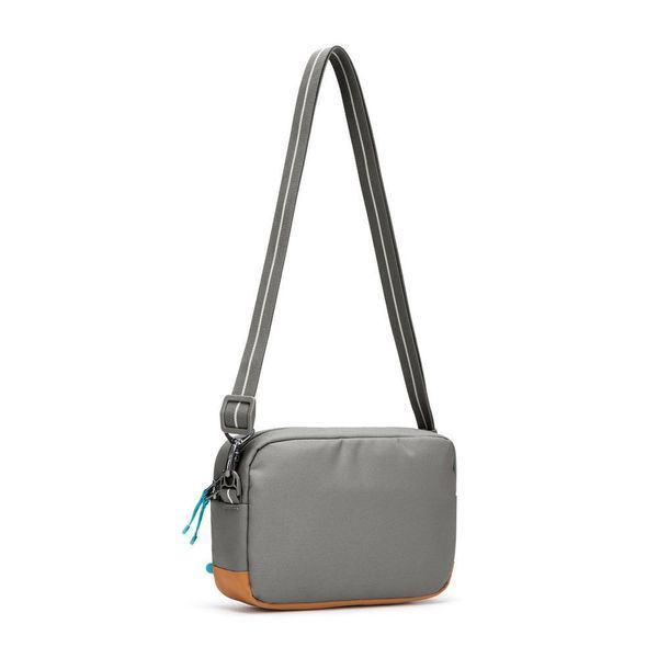 Сумка через плече антизлодій Pacsafe GO Crossbody сірий/помаранчевий 35105(Pacsafe) фото