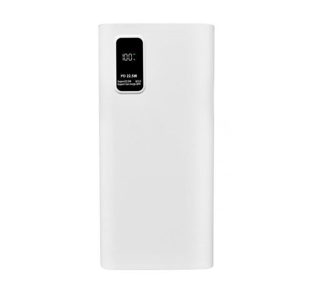 Універсальний зарядний пристрій Omega 30000 mAh білий 8044 фото