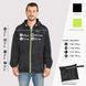 Вітровка чоловіча Perletti Windbreaker зі світловідбиваючими еламентами та чохлом чорний/лайм 14220(Perletti) фото 6