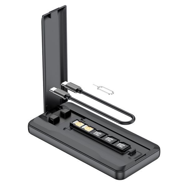 Повербанк 10000 mAh TheGeneral Capacity, бездротова зарядка 15W, світлодіодний індикатор чорний 40010119(TheGeneral) фото