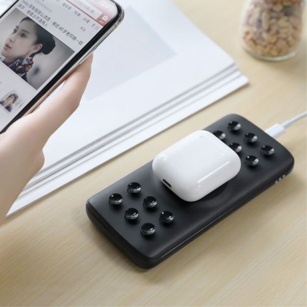 Повербанк 10000 mAh TheGeneral ChargeMate, бездротова зарядка 15W, світлодіодний індикатор чорний 40010919(TheGeneral) фото