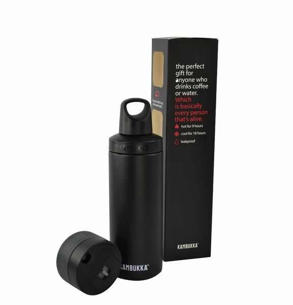 Набір акційний з термокружки Etna 500 мл + кришка Reno Insulated чорний 11-01052(KAMBUKKA) фото